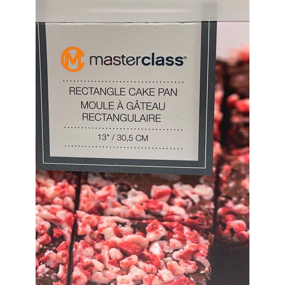 Masterclass Rectangle Non-Stick Cake Pan 13" Heavy Gauge Steel Fridge/Freezer/Di - Picture 2 of 4